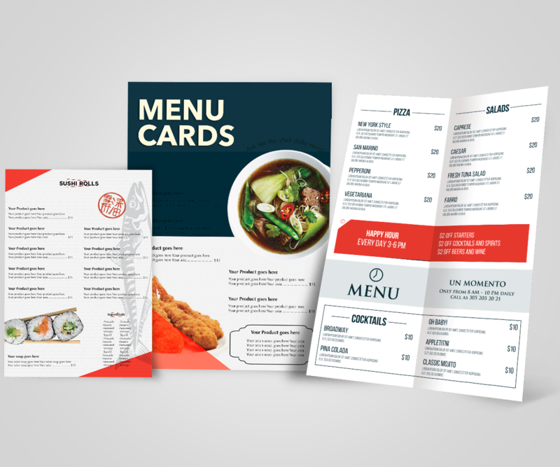 Menu Printing