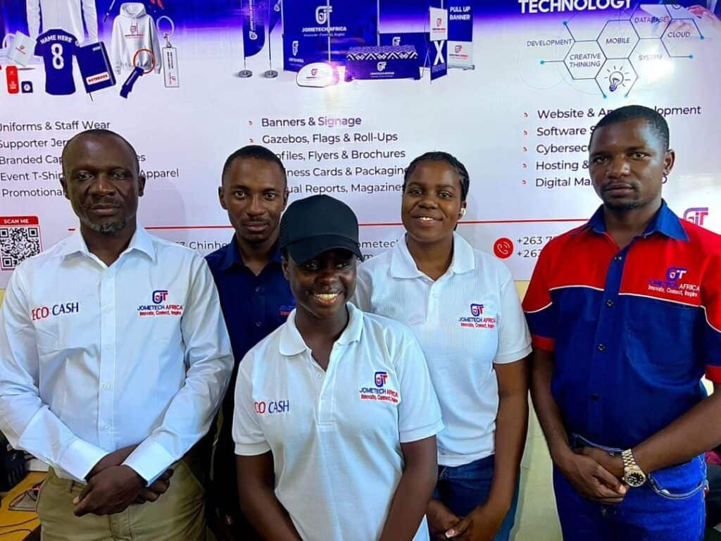 JomeTech Branding team in Harare