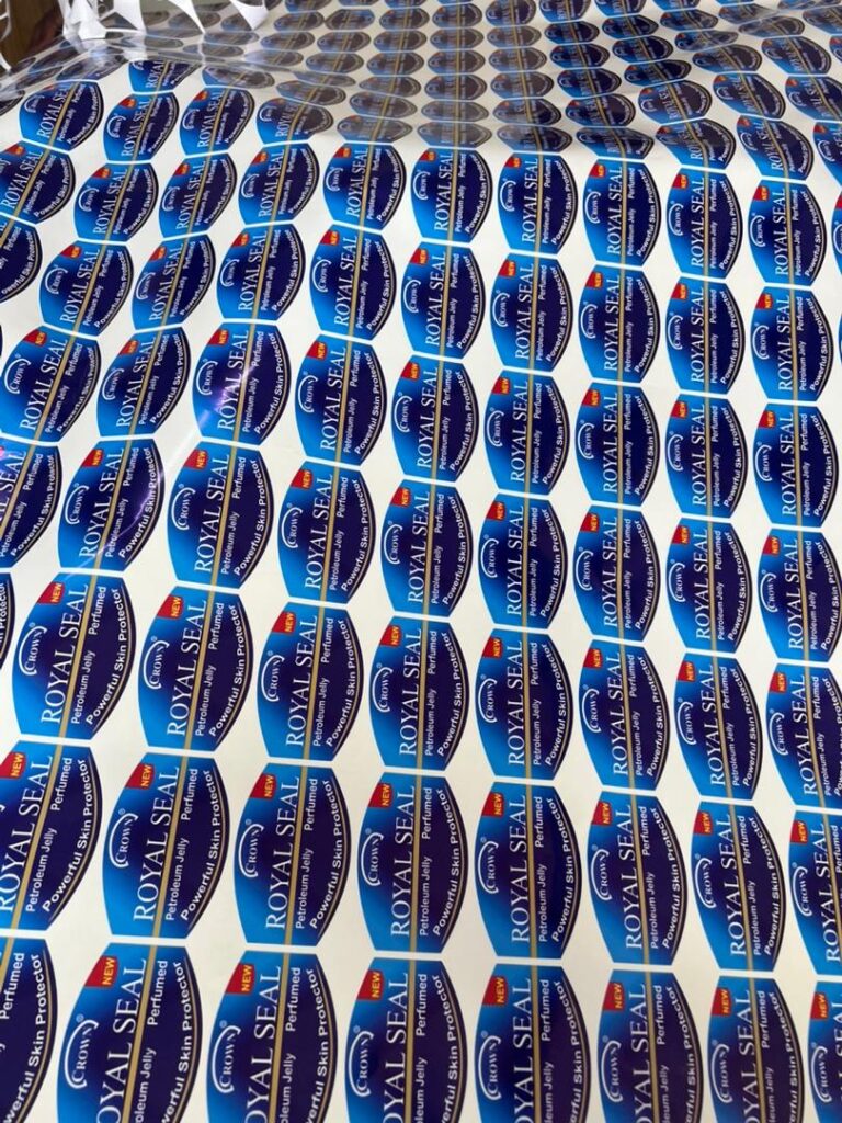 Custom sticker sheets printed by JomeTech Branding