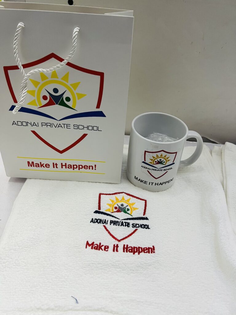 Branded mug and corporate gift packaging by JomeTech Branding