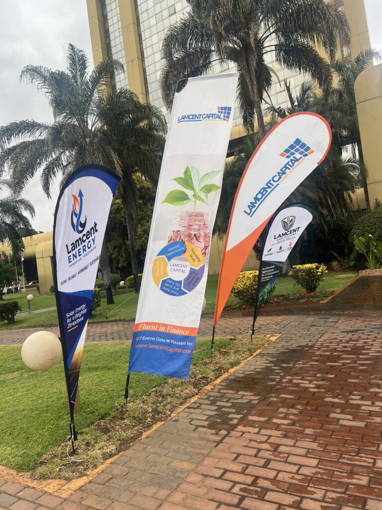 Custom branded feather flags for event and outdoor promotion